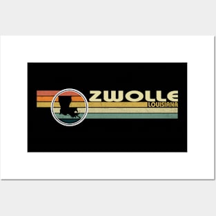 Zwolle Louisiana vintage 1980s style Posters and Art